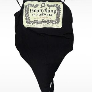 Fashion nova Black Graphic Bodysuit